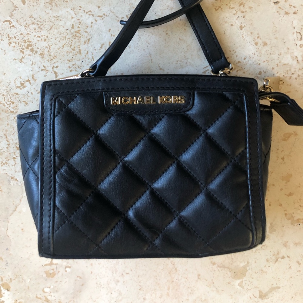 Michael Kors Little Black Leather Bag